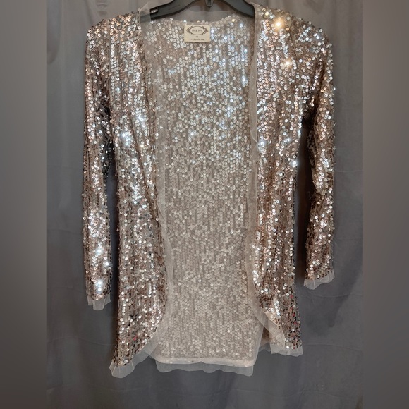 Mia Joy Joyfolie Girls Sequin Jacket Festival Party Cardigan Size 12 - Picture 3 of 3